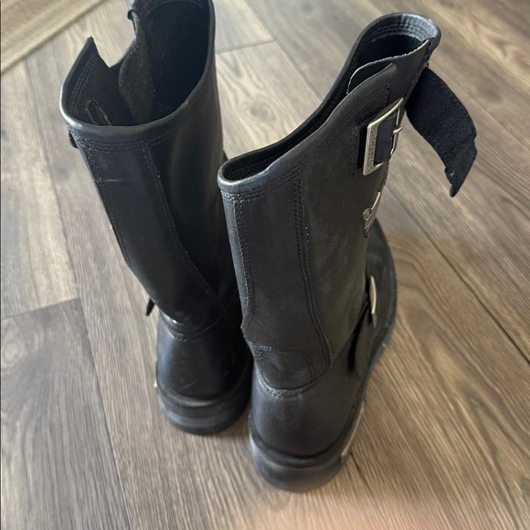 Harley-Davidson Black Leather harness engineered Men\'s Boots size 12 main image 6